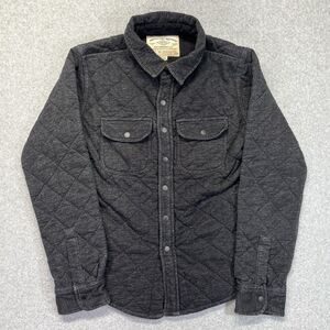 American Eagle Quilted Jacket Women’s XS Dark Gray Snap Front 9167 2014
